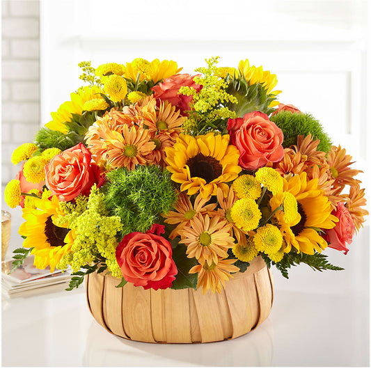 Harvest Sunflower Basket –  Flowers By Vee, Tracy CA