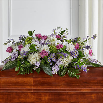 Meadows of Serenity Casket Spray –  Flowers By Vee, Tracy CA