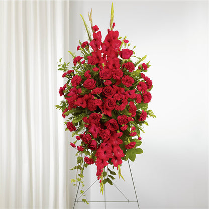 From the Heart Standing Spray –  Flowers By Vee, Tracy CA