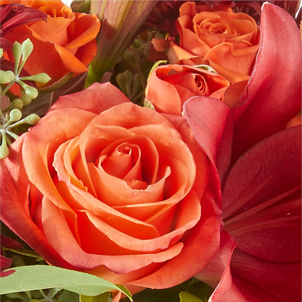 Crimson Leaves Bouquet –  Flowers By Vee, Tracy CA