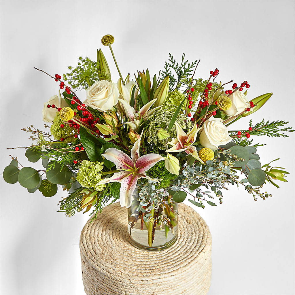 Berry & Bright Bouquet –  Flowers By Vee, Tracy CA