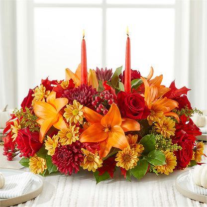 Autumn's Embrace Centerpiece –  Flowers By Vee, Tracy CA