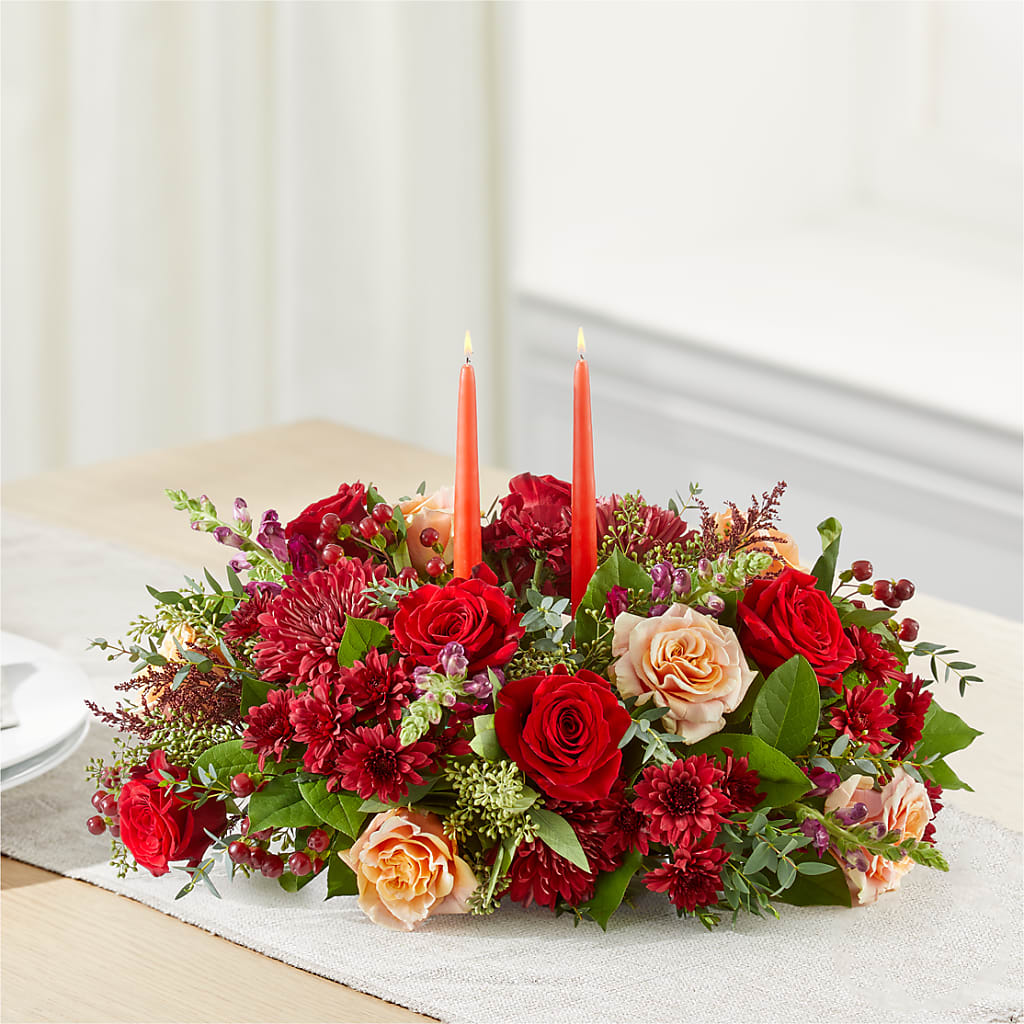 Most Thankful Centerpiece –  Flowers By Vee, Tracy CA