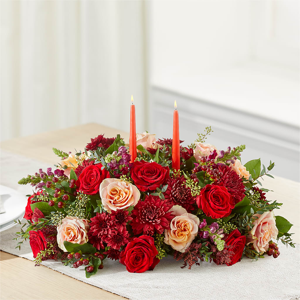 Most Thankful Centerpiece –  Flowers By Vee, Tracy CA