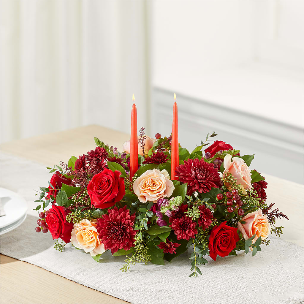 Most Thankful Centerpiece –  Flowers By Vee, Tracy CA