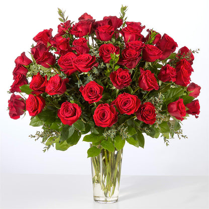 Forever Yours Fifty Stem Red Rose Bouquet –  Flowers By Vee, Tracy CA