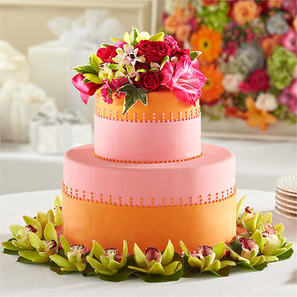 Sweet Citrus Cake Decor –  Flowers By Vee, Tracy CA