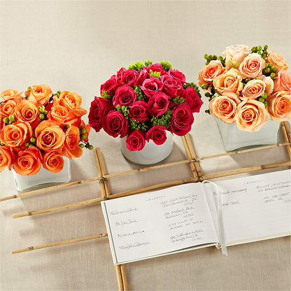Dawn Rose Centerpiece –  Flowers By Vee, Tracy CA